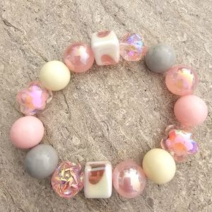 Creamy strawberry cheesecake color bracelet